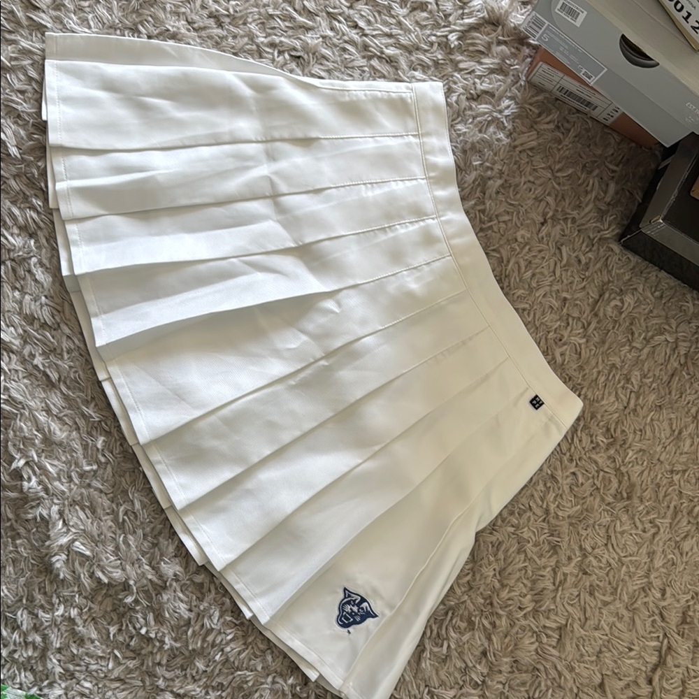 Georgia State University White Pleated Skirt